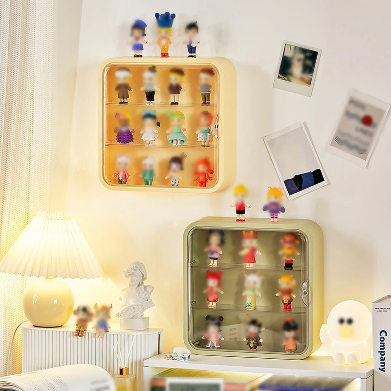 1PC Wall Mounted Blind Box Storage Box Hand Doll Dust Proof Display Stand Acrylic Doll Storage Stand