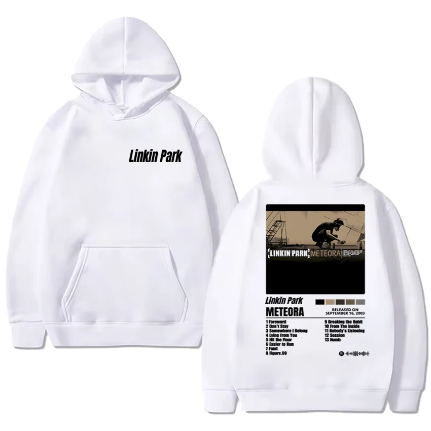 2025 New in Linkin Park Meteora poster Hoodie Men women vintage hip hop streetwear Unisex Casual Fleece Long sleeve pullovers