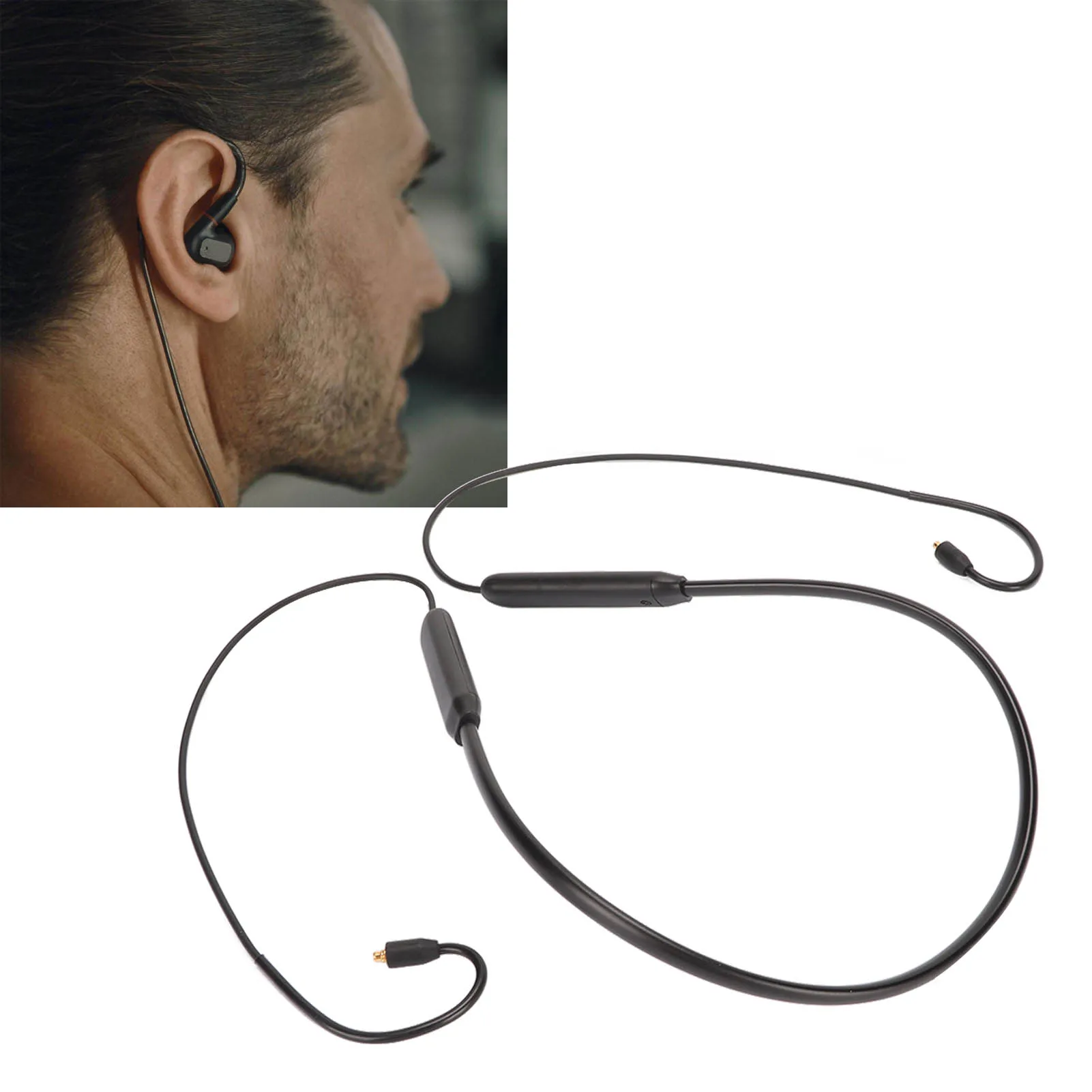Bluetooth Wireless MMCX Adapter Cable Efficient MMCX Bluetooth Adapter Cable Low Latency for W20 for ES10 for Se315 for IE600