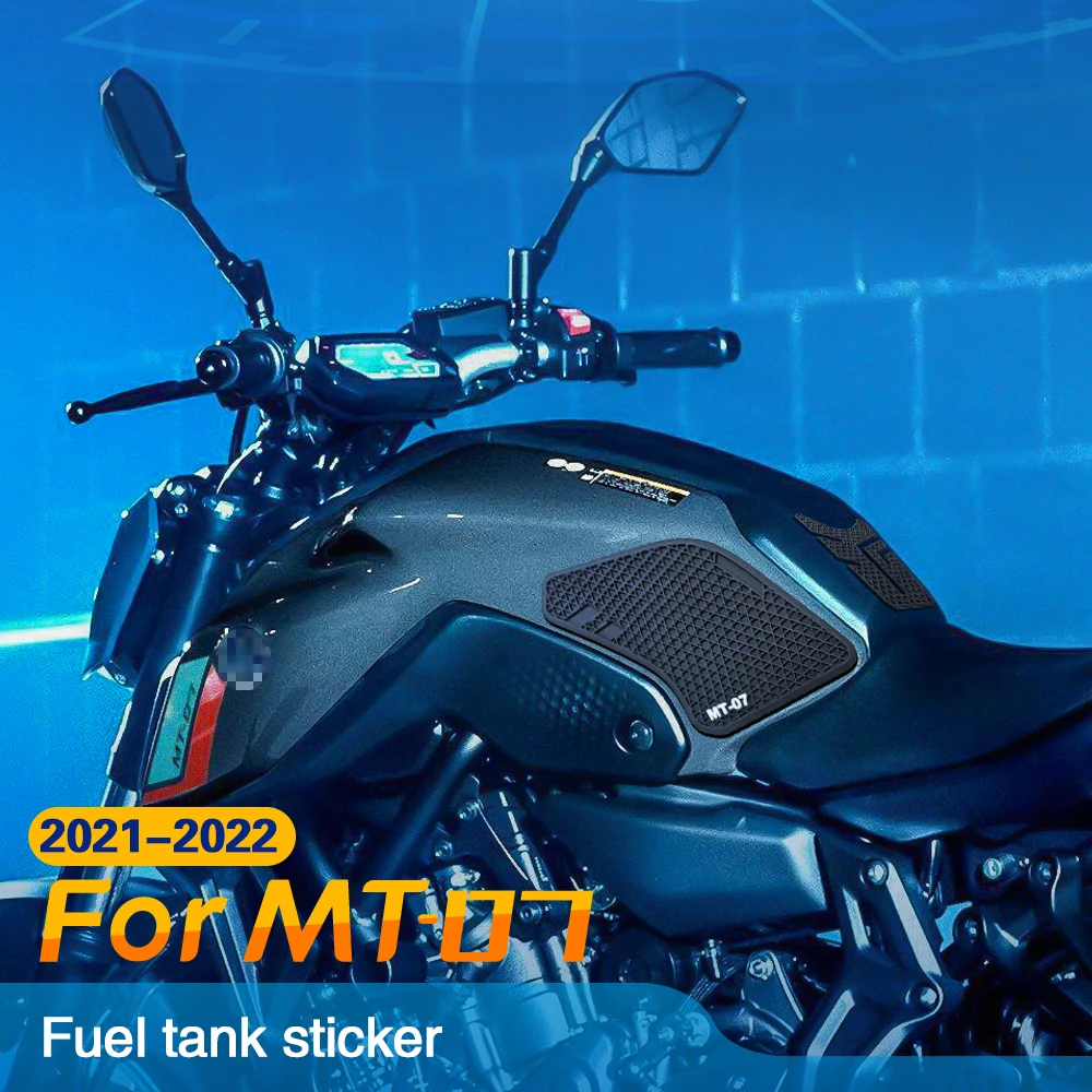 For YAMAHA MT-07 Mt 07 2019 2022 Motorcycle Tank Mat Anti-Slip Tank Mat Protective Sticker Side Sticker Tow Tank Mat