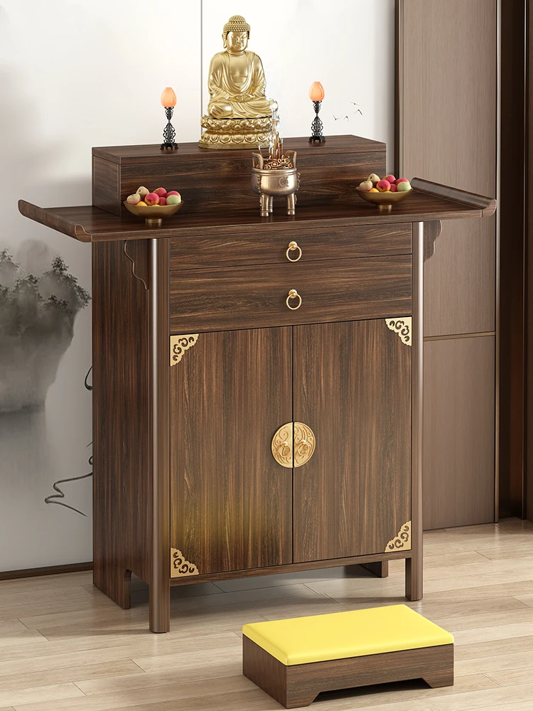 

SGF household solid wood Buddhist platform New Chinese style Shentai Zhongtang cabinet Buddhist hall worship platform
