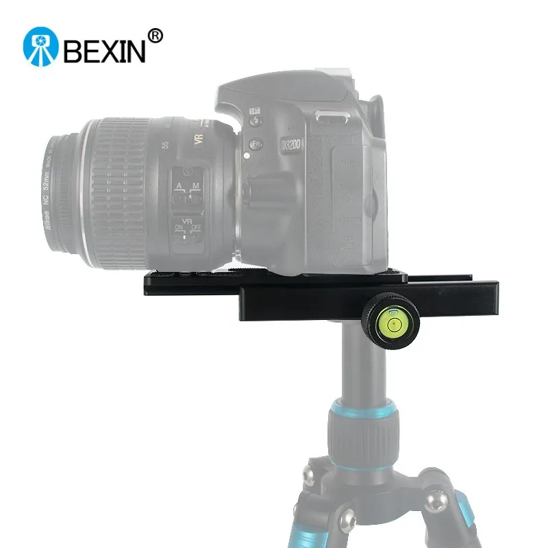 BEXIN QR120 Camera Clamp Long Plate Mount Clamp Tripod Plate Adapter Telephono Lens Clamp for Arca Swiss Plate Tripod Dslr