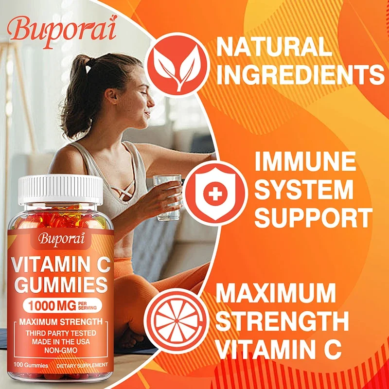 Vitamin C Gummies - Antioxidants, Promote Skin, Hair, Nails and Immune Health