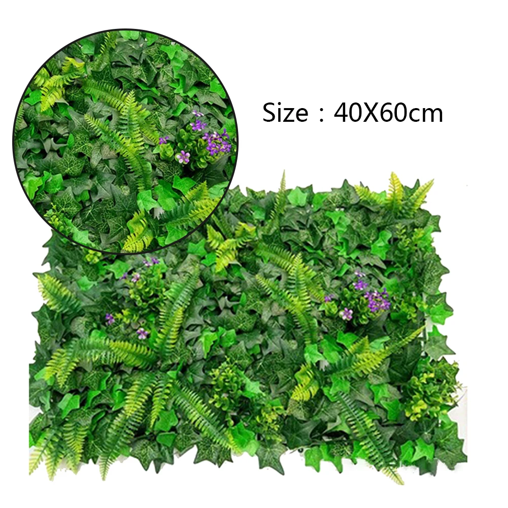 Simulated Plant Wall, Plastic Fake Lawn Green Plant Wall Decoration, Living Room Outdoor Artificial Landscape Greening