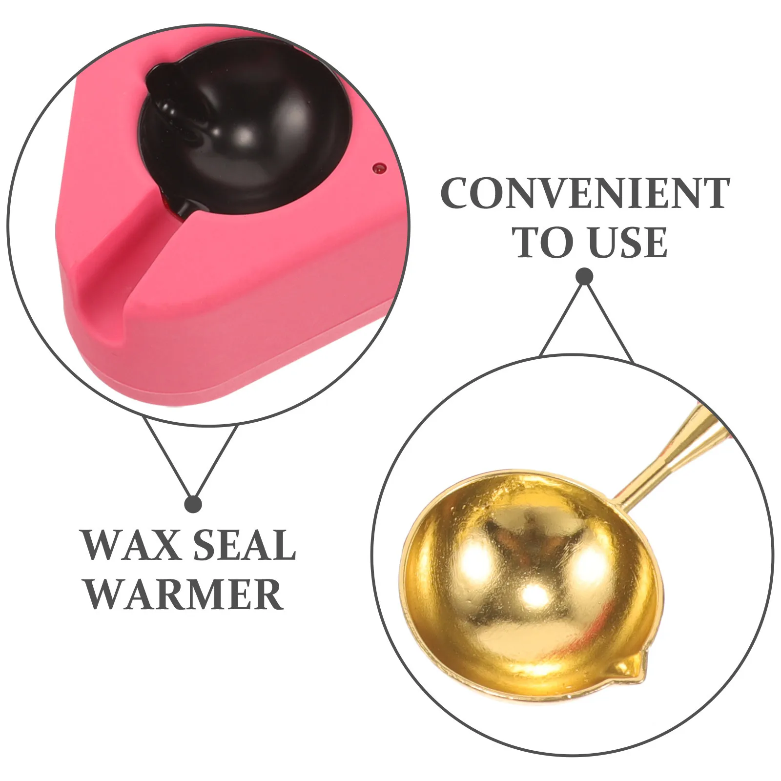 

1Set Wax Seal Warmer Kit Eu Plug Durable Wax Melting Furnace with Spoon Portable DIY Seal Making Tool Versatile Melting Supply