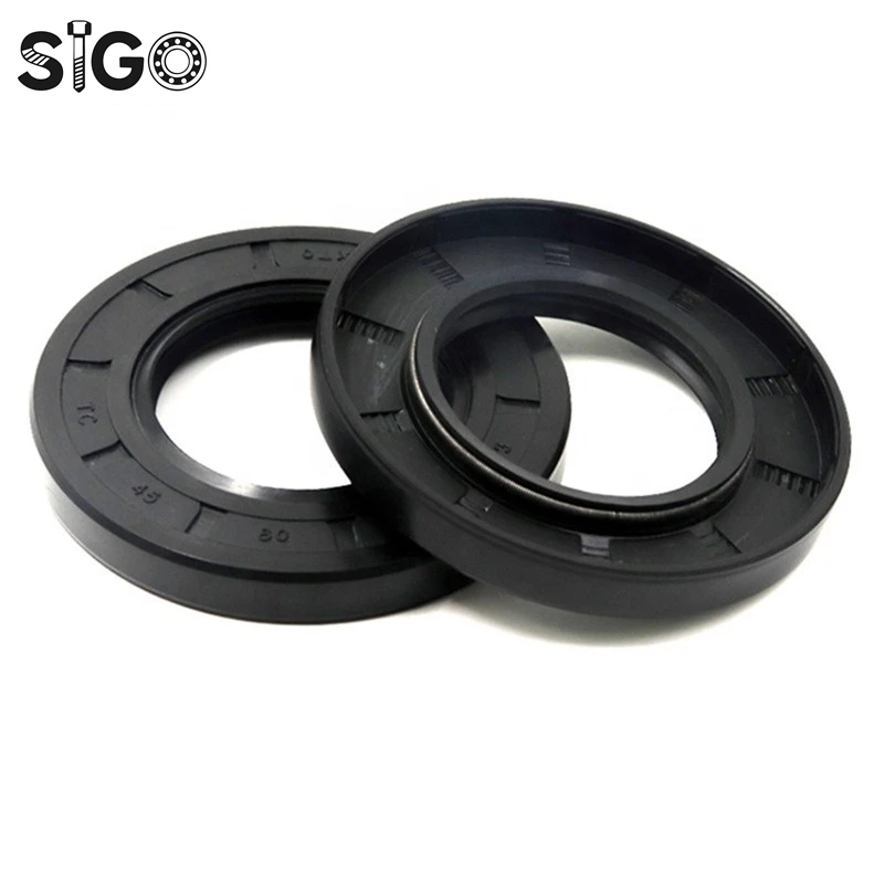 SIGO49x77x18 50*58*4 50x58x4 50*63*8 50x63x8 Nitrile Rubber NBR Double Lip Spring TC Gasket Radial Shaft Skeleton Oil Seal