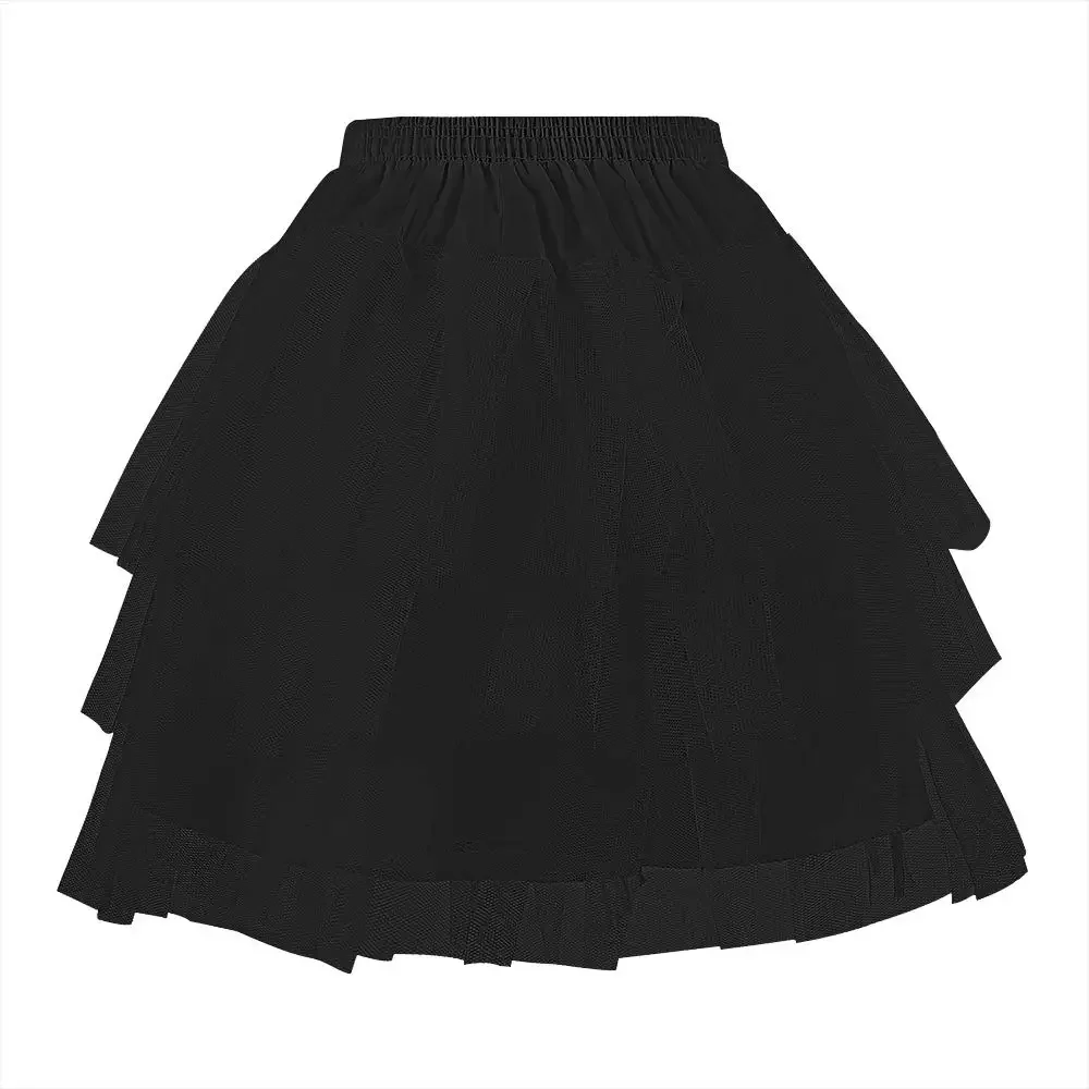 

Flower Girls Hoopless Petticoat Slip with 3 Layers Elastic Kids Crinoline Underskirt 2022