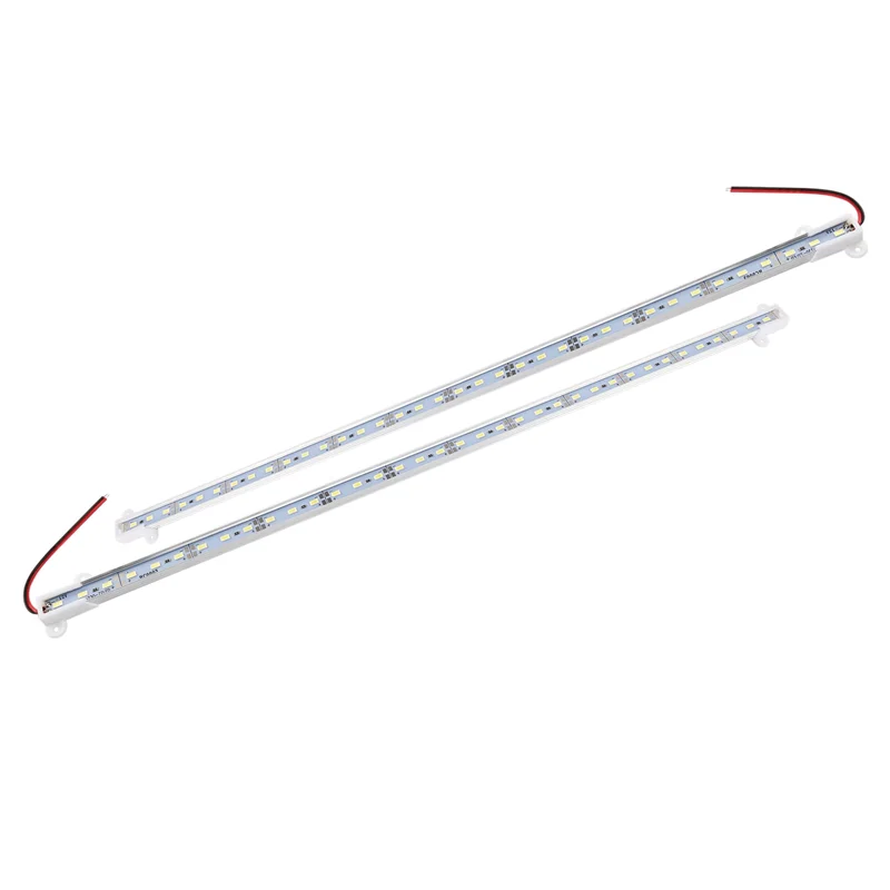 A72P 16X 50CM 12V 36 LED 5630 SMD Hartstreifenleuchte Aluminiumgehäuse mit Endkappe weiß