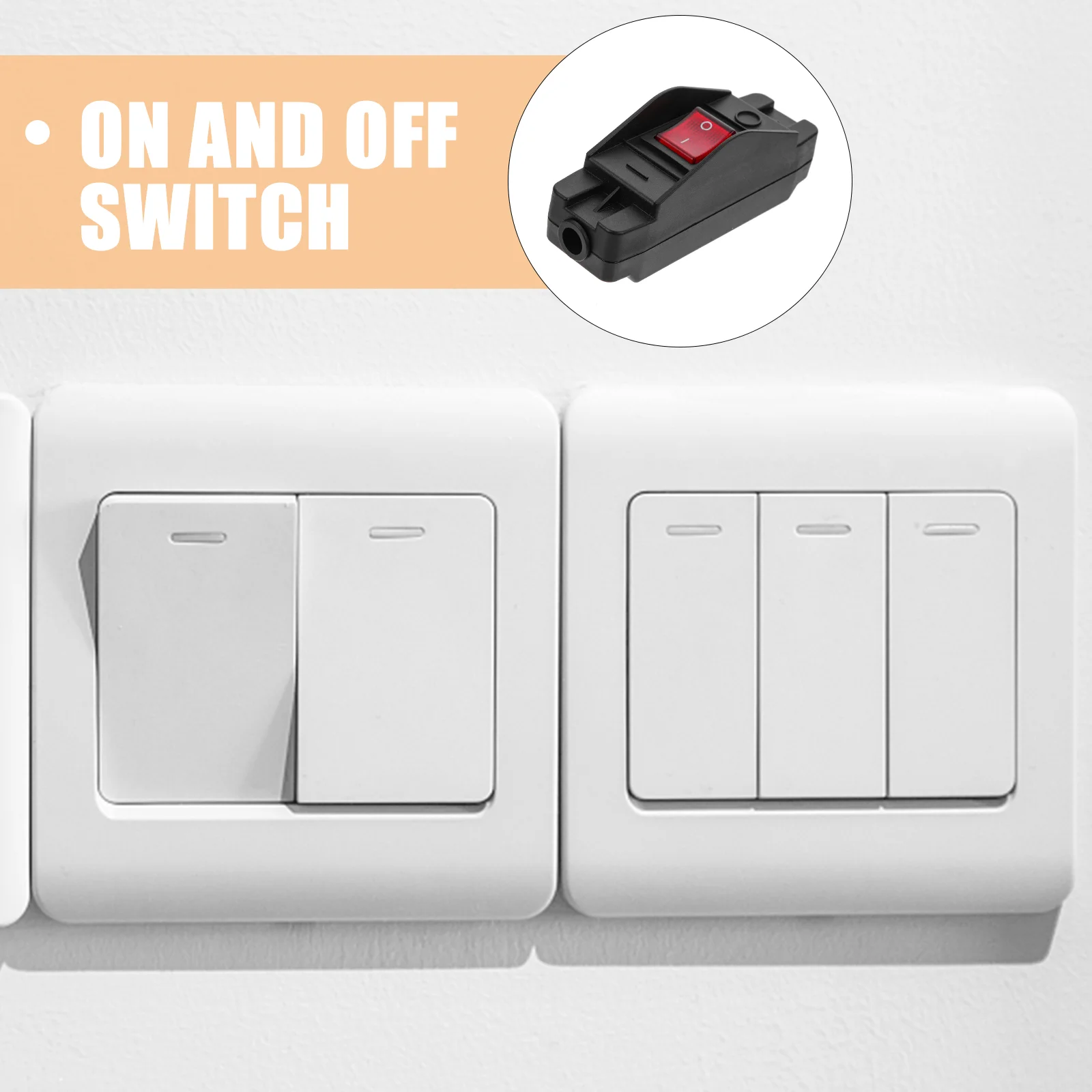 Up Down Switch Rocker The Lamp Replacement Ship Type Power Off Abs Extension Cord