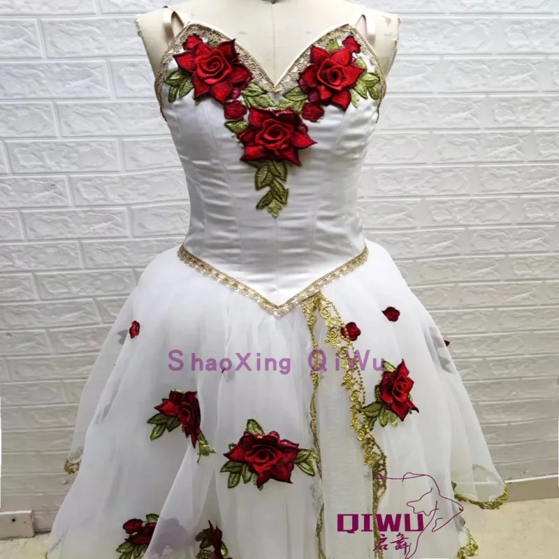 Ballet Long Dress Professional Edition Adjustable Buckle Flower God Awakening Performance Costume Customization