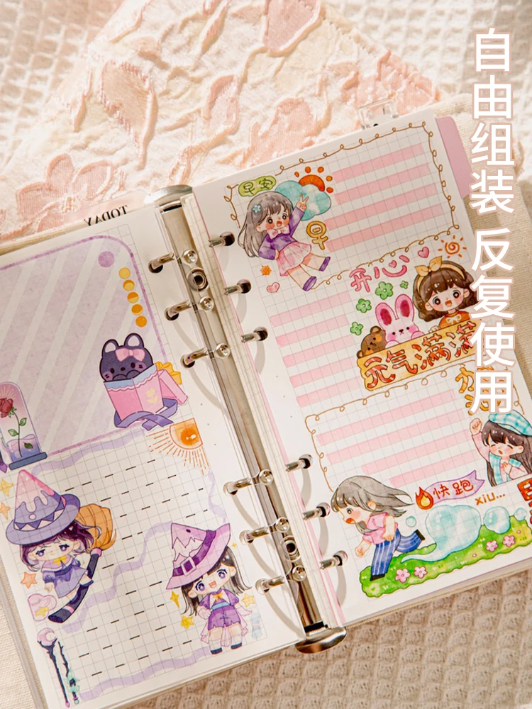 Fabric Loose-leaf Book Removable A5A6 Loose-leaf Notebook High Value Diary Notepad Thickening New Product