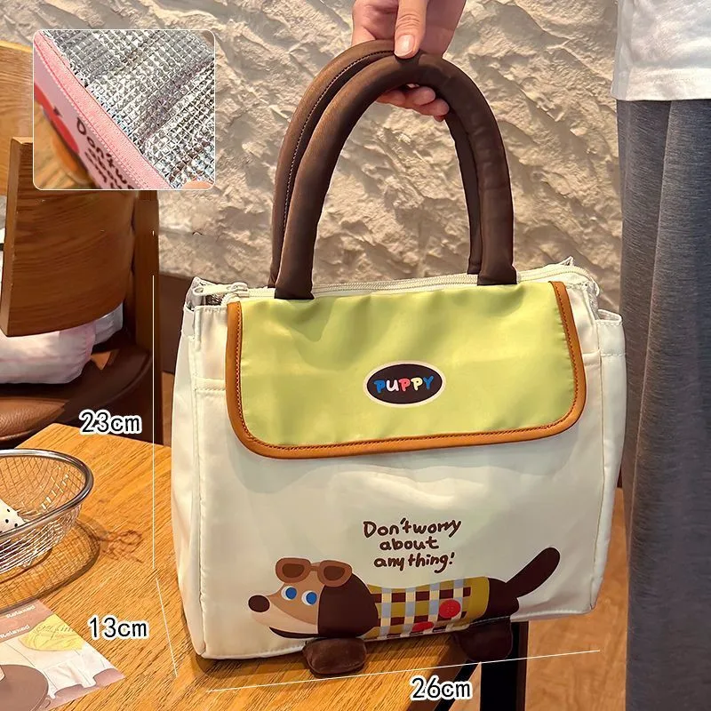 2Size Children's Cute Cartoon Lunch Box Bag Large Capacity Insulated Lunch Bag Student Outer Travel Portable Lunch Bag LJ096 view 4