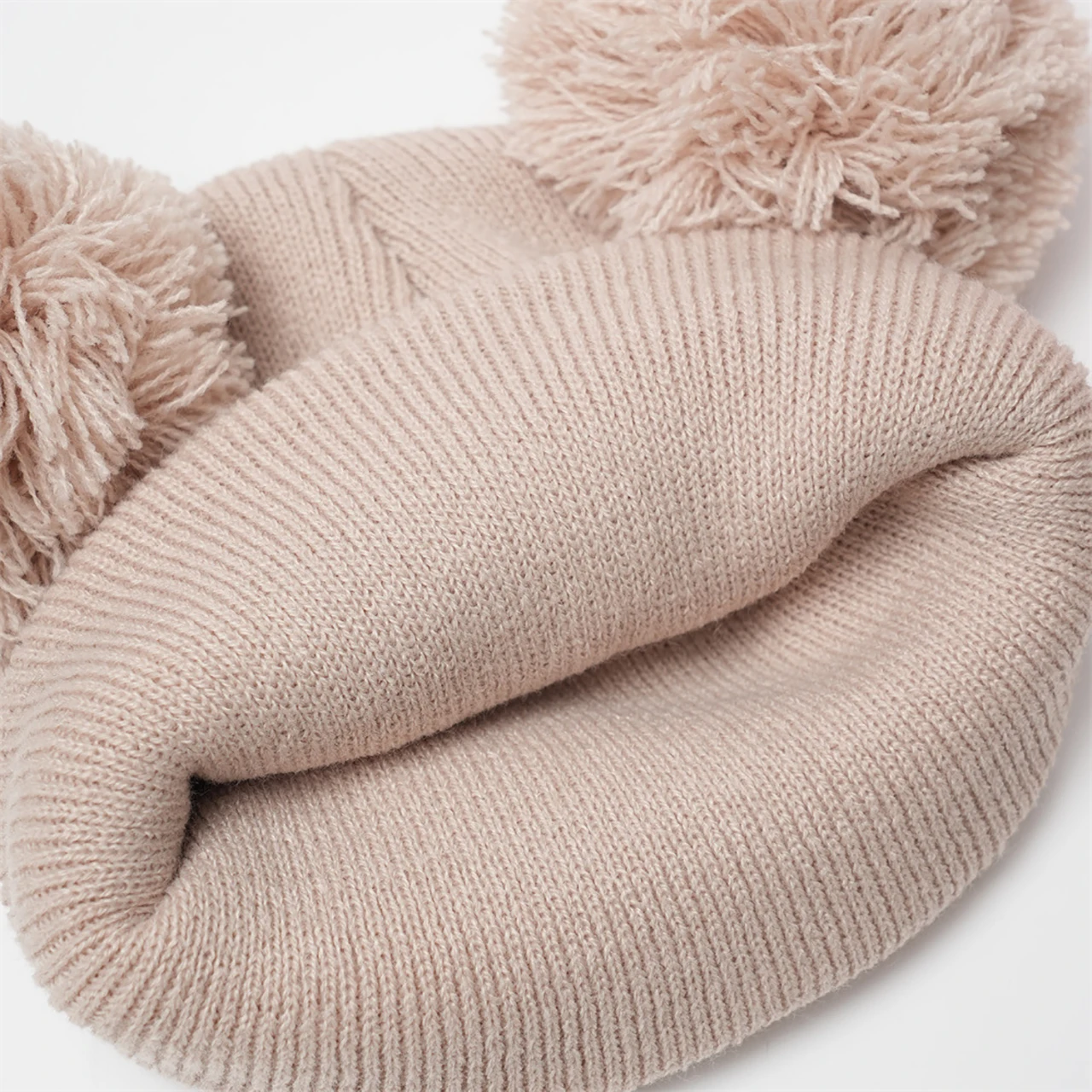 Children Double Pompom Beanie Winter Warm Toddler Woolen Crochet Bonnet Plush Ball Kids Knit Hat Cute Baby Pullover Cap 1-6Year view 6