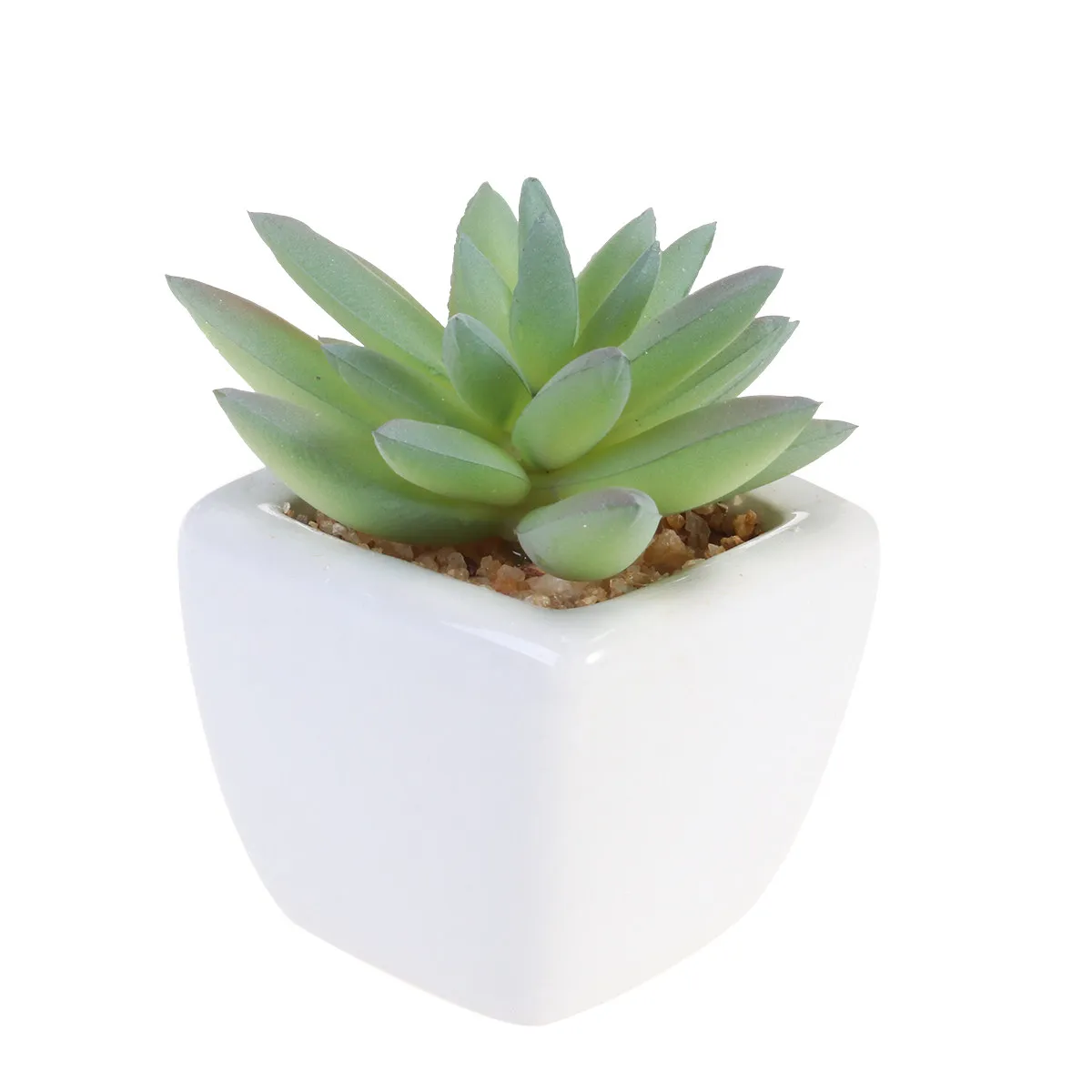 

4Pcs Artificial Succulent Plants Lifelike Mini Assorted Green Set for Office Bedroom Living Room Coffee Table Decorative