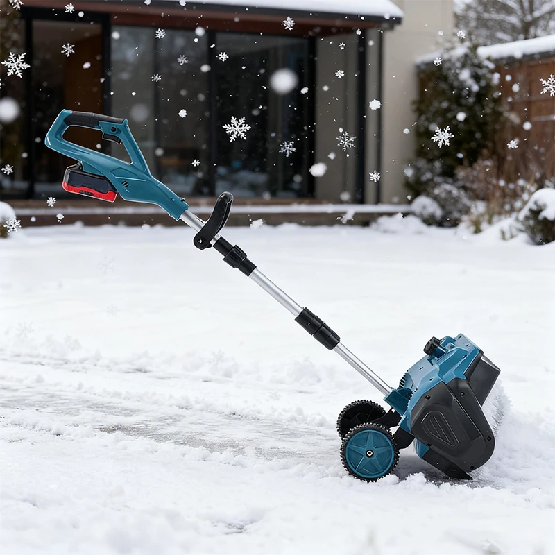آلة إزالة الثلوج الاحترافية 20 فولت، مجرفة ثلج محمولة قابلة للطي، مجموعة أدوات منفاخ الثلج الكهربائية اللاسلكية