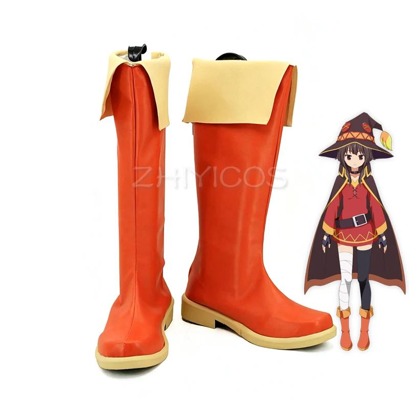 この素晴らしい世界に神の祝福を-このすばメグミン-コスプレブーツ-カーニバル-ハロウィン-コスプレ靴-女性用-男性用-カスタマイズ