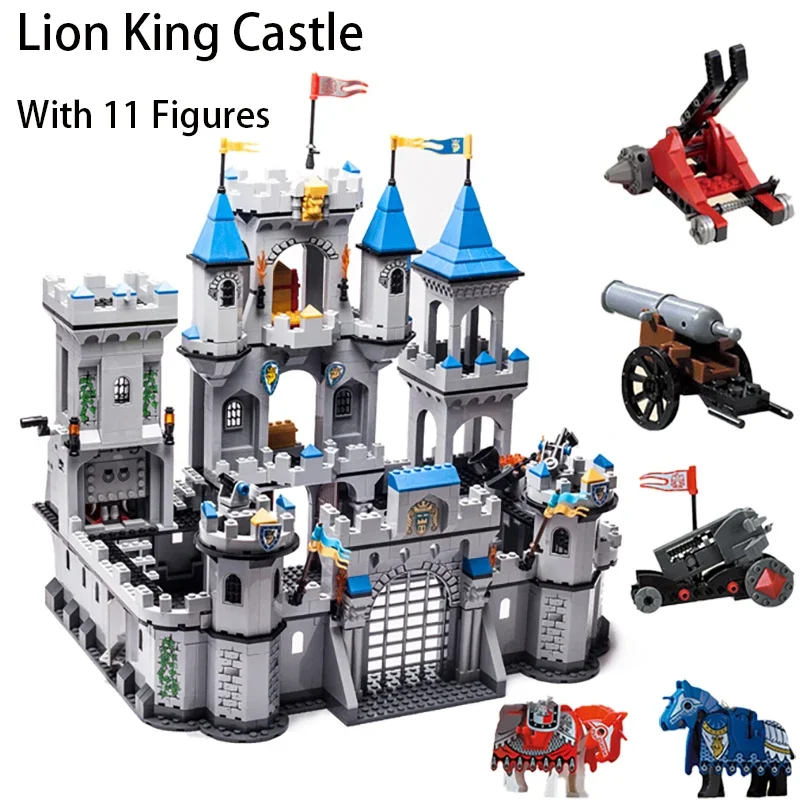 

Moc King Castle Knights Fortress Космический корабль Строительные блоки Diy Военная военная игра с фигурками Модель Кирпичи Игрушки для детей Подарки