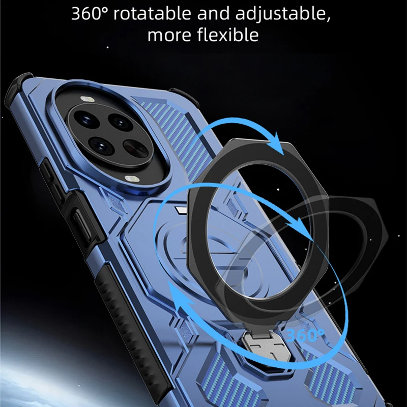 حافظة مغناطيسية مقاومة للصدمات من KEYSION لهاتف هواوي نوفا 14 برو من مادة البولي يوريثان الحراري + PC حافظة خلفية معدنية حية لهاتف هواوي نوفا 14 #4