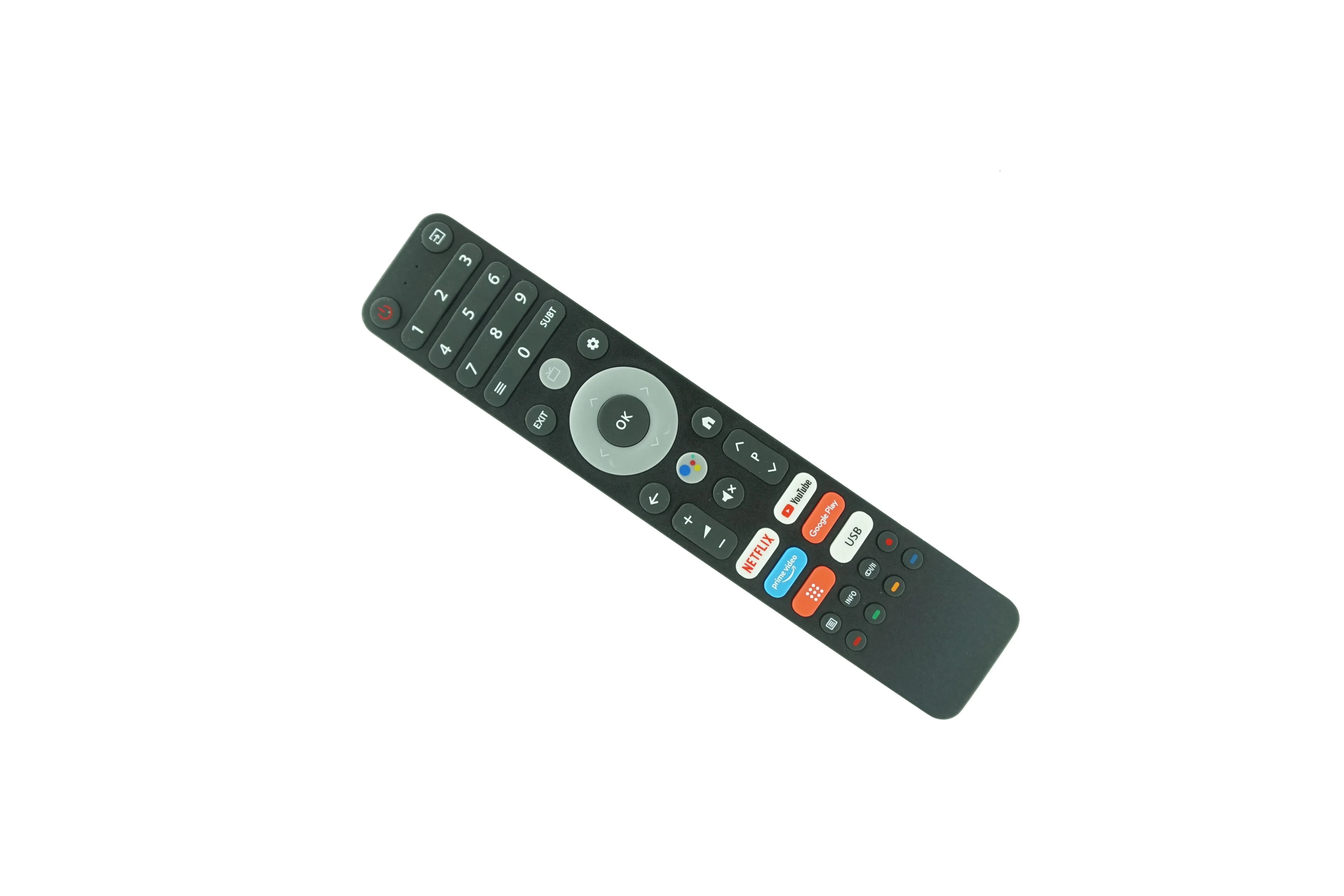 جهاز تحكم عن بعد متوافق مع Dyon iGoo-TV 55U 50U 43U 40F 32H & Impex 55S4RLC2 43S4QLC2 & Shinon Smart LED LCD HDTV Android TV