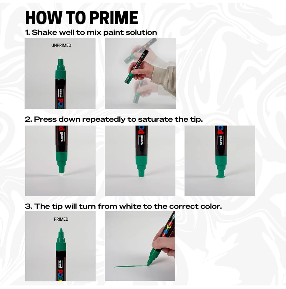UNI POSCA Marker Stift 12 Farbe Acryl Plumones Rotuladores PC-1M, 3M, 5M POP Poster Stift Stoff Farbe Marker Kunst Malerei 1PC – Detail 4