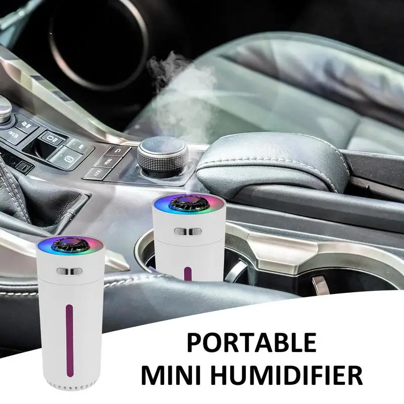 Mini Humidifier 280ml Desk Travel USB Diffuser Humidifier Quiet Operation Portable Air Humidifier Cool Mist Humidifiers For Car