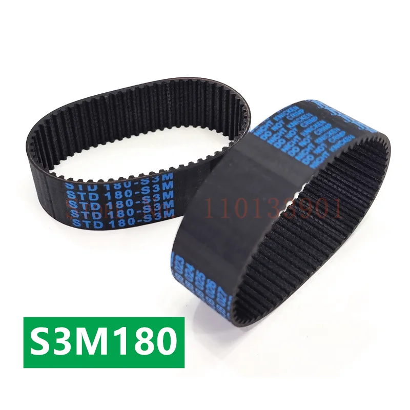 

S3M Timing Belt 180 Width 6/10/15/20mm S3M180-20 Timing Belt S3M 180 X 20mm ALTO TORQUE