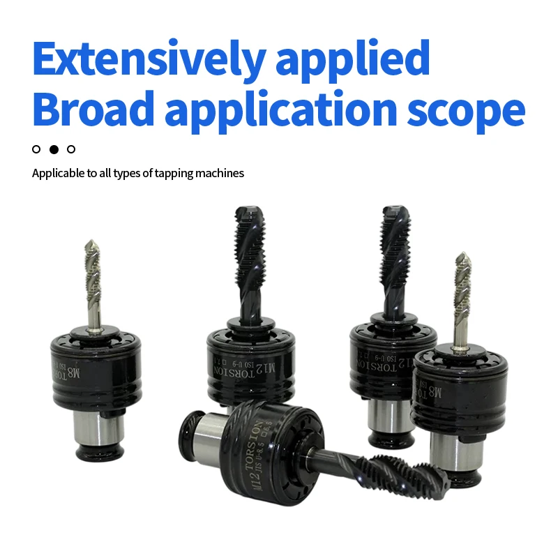 High-quality 9 PCS Set GT12 Imperial ANSI Tapping Collects Taps Chucks Tapping Machine Quick Change Tap Jacket CNC Tools