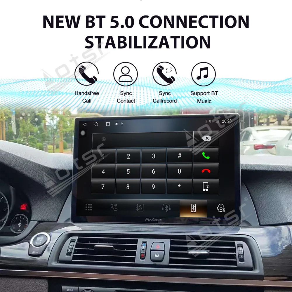 

13,3-дюймовый автомобильный мультимедийный плеер Carplay Android 14 для BMW X5 серии 2013-2017, автомобильная стереосистема с GPS-навигацией, автомагнитола Satnav