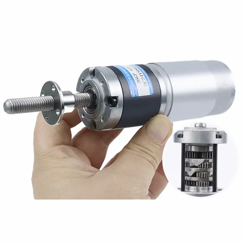 36GP-555M8 50mm/100mm Shaft Length Planetary Gear Motor 555 12V 24V 36mm High Torque 100KG DC Motor For Home Appliance Fan