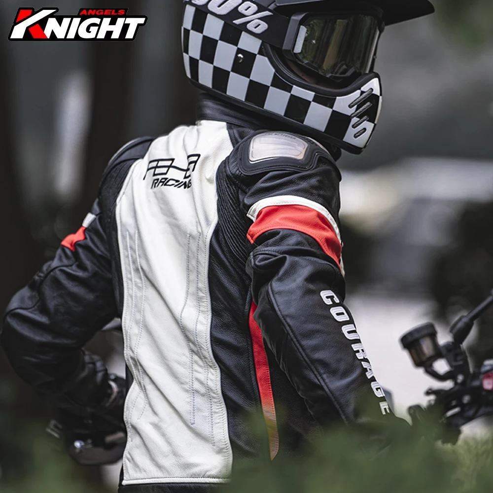 

New Motorcycle Jacket Leather Motorbike Jacket Wear Resistant Windproof Warm Jacket Fall prevention Gears For All-Season Men