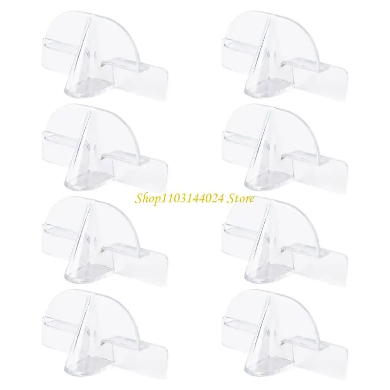 

N5KE Набор из 8 инновационных прозрачных клейких держателей в форме носа для безопасной демонстрации очков в ванной комнате, или