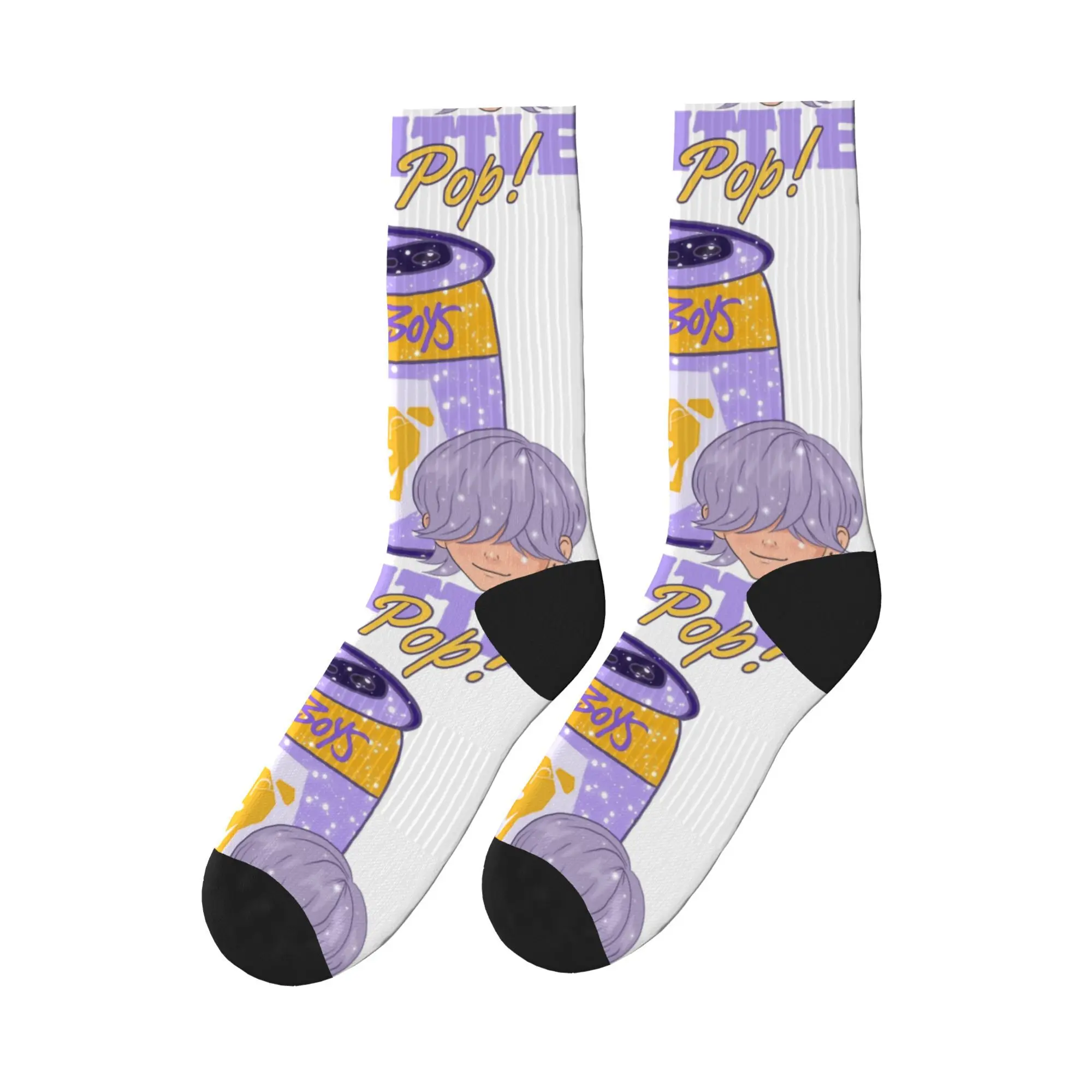 

Mystery Saja Boys Kpop Demon Hunters Socks Graphic Stockings Non Slip Men Socks Quality Spring Fashion Running Socks