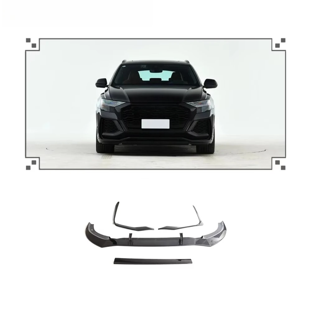 

High Temperature Resistance Carbon Fiber Front Bumper Lip for RSQ8 2021