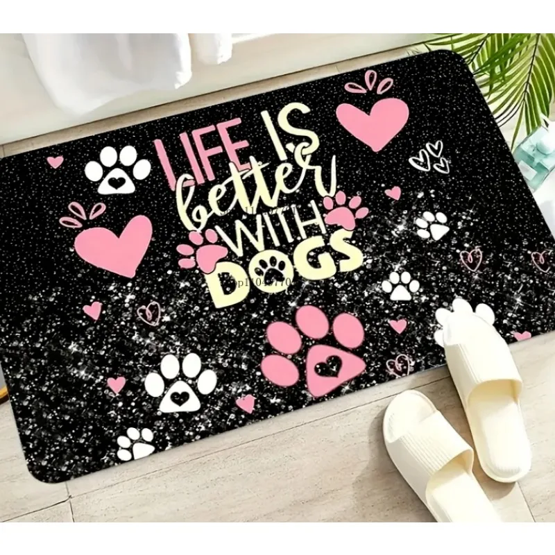 ممسحة بنمط الكلب، هدية مضحكة، مطبخ، غرفة نوم، RV، شرفة، ممسحة ديكور داخلية وخارجية #4