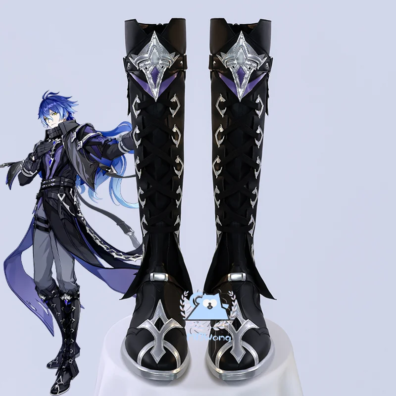 

Game Genshin Impact Flins Cosplay Flins Shoes Boots Kyryll Chudomirovich Flins Lightkeepers Shoes Furinzu Party Adult Men