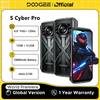World Premiere DOOGEE S Cyber Pro Rugged Phone 12GB 512GB Helio G100 6.6'' FHD+ 120Hz IPS 10800mAh Large Battery 33W Charge NFC