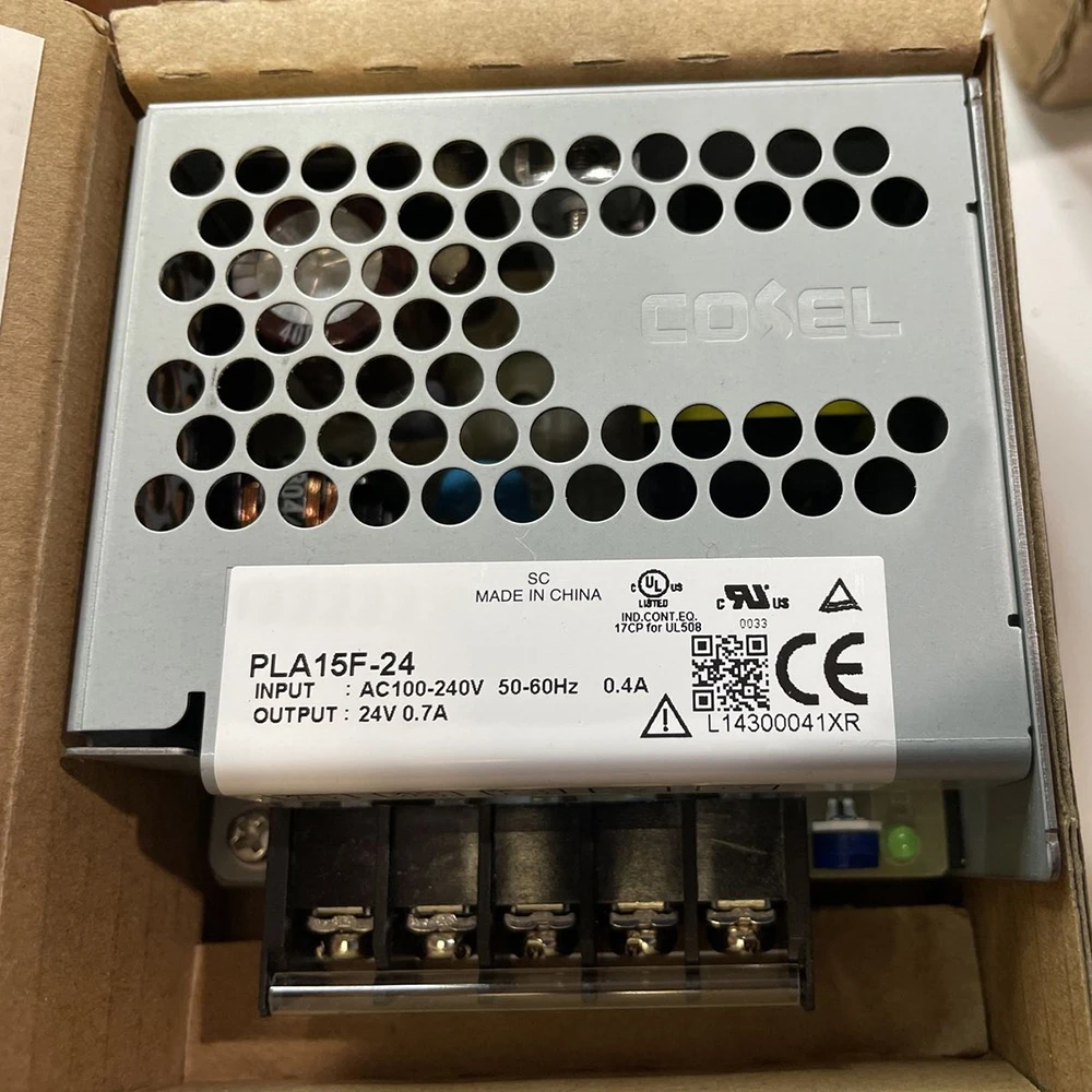 

For COSEL PLA15F-24 15W INPUT AC100-240V 50-60Hz 0.4A OUTPUT 24V 0.7A Elevator Switch Power Supply Fast Ship High QualityPS