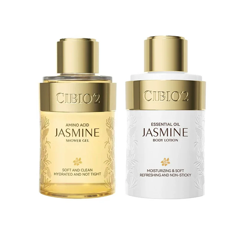 

Travel-sized sample set of body wash and lotion, 50ml each, portable and convenient.