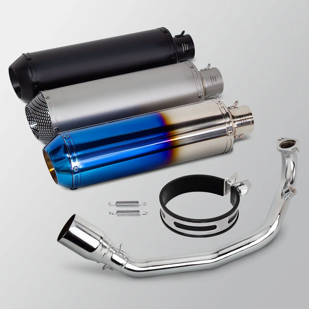 

For YAMAHA Scooter Zuma GY6 125cc 150cc 200CC Motorcycle Exhaust Full System Stainless Manifold Connect SP1-GP Muffler