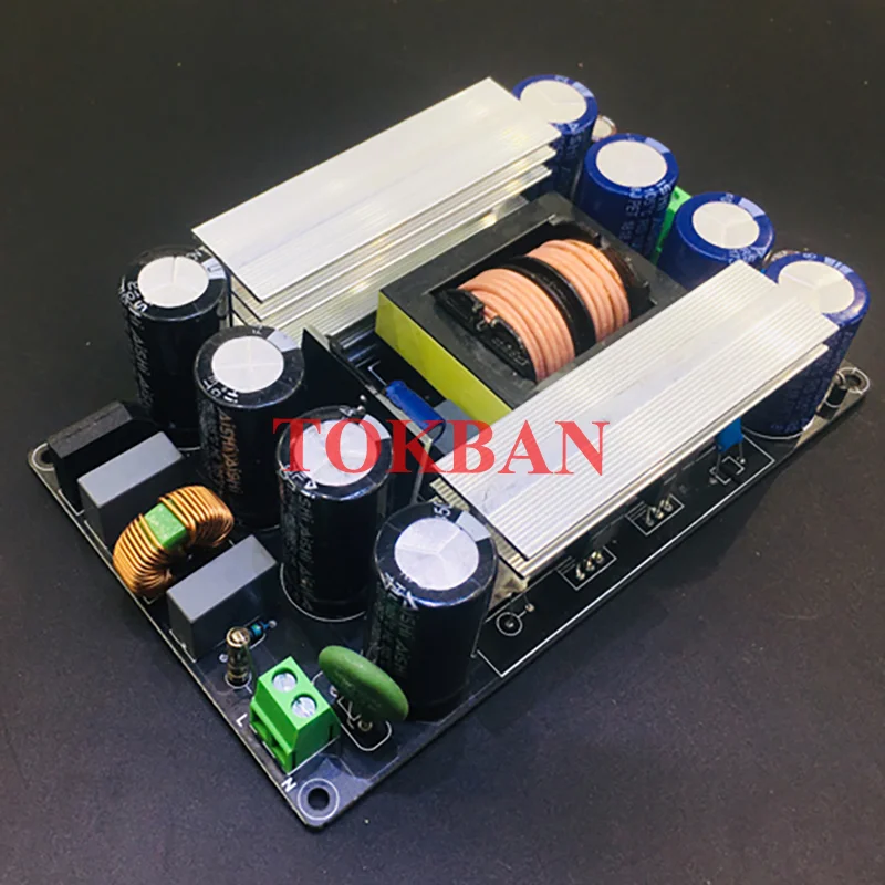 Tokban 1000w LLC Soft Switching Power Amplifier Board Switching Power Board Dual Output Voltage ±35v To ±80v for Diy Auido