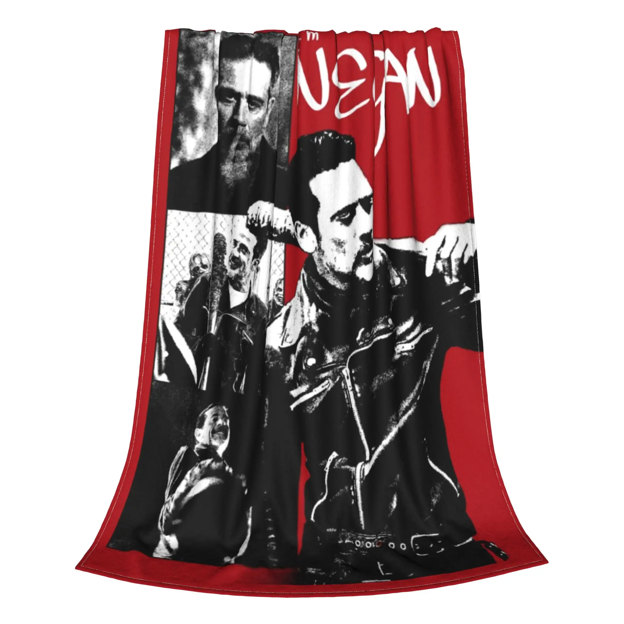 negan the walking death negan Blanket All Season Cute Thin Throw Blankets For Office Plush Thin Quilt