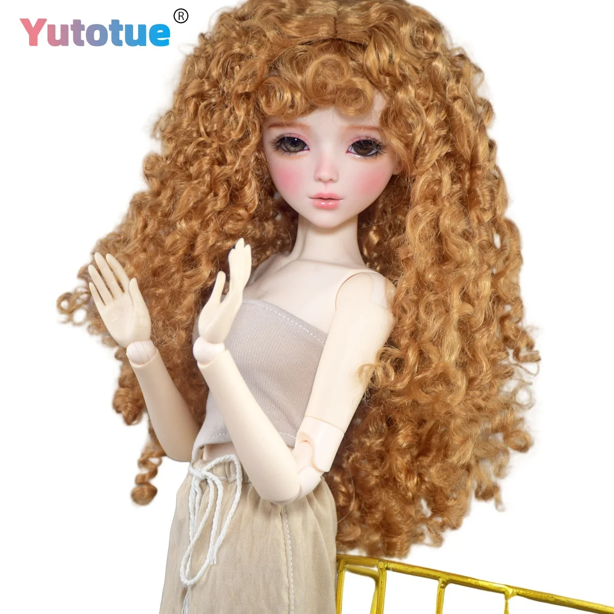 YUTOTUE 56 سنتيمتر الارتفاع أنثى دمية 1/3 BJD دمية لعبة نابض بالحياة للإزالة وتتسابق الباروكات عيون أفضل هدية #1