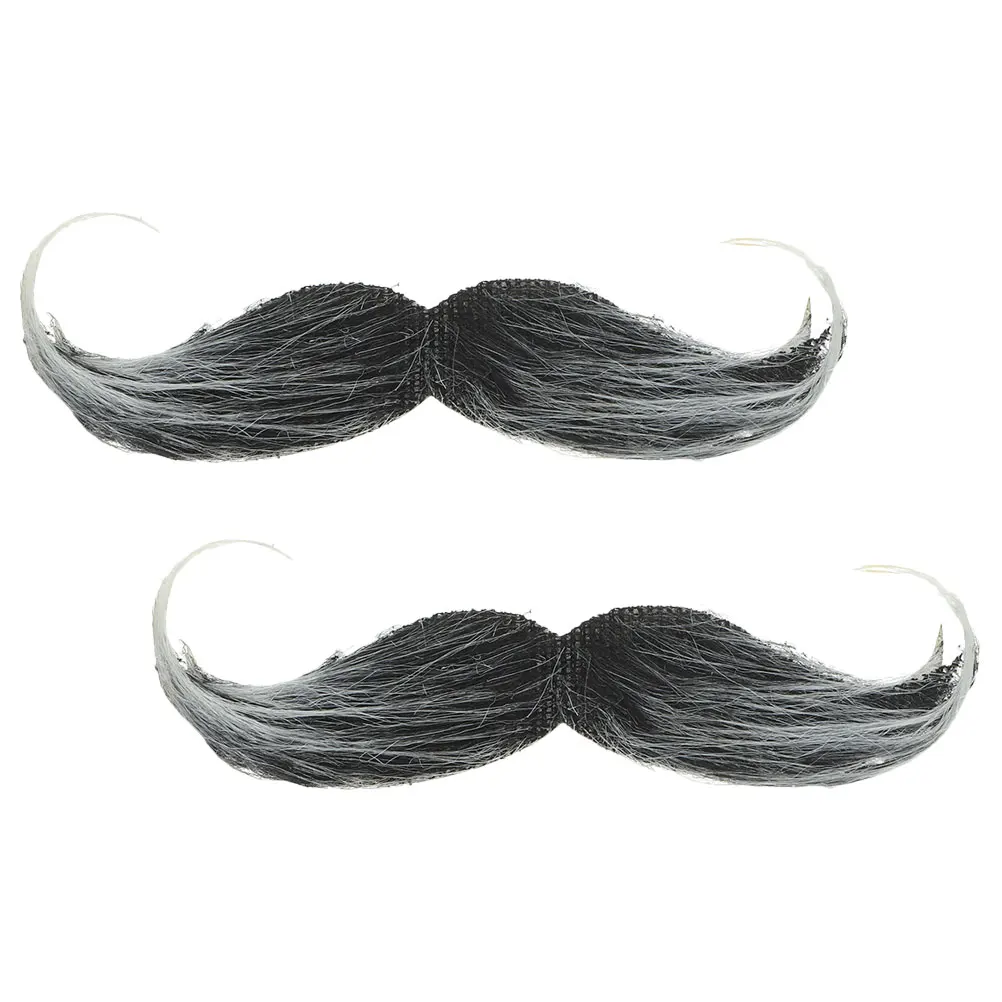 

2pcs Realistic Fake Beard Mustache for Halloween Cosplay Party Adult Masquerade Bridegroom Grooming Kit Artificial Veronica