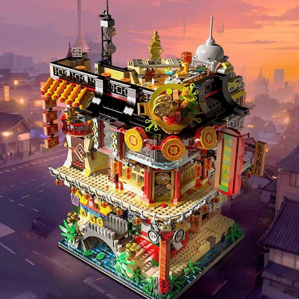 4653PCS Kreative Expert Chinatown Bangkok Bausteine Set Stadt Street View Architektur Modell Ziegel Spielzeug Weihnachten Geschenke Für Kind