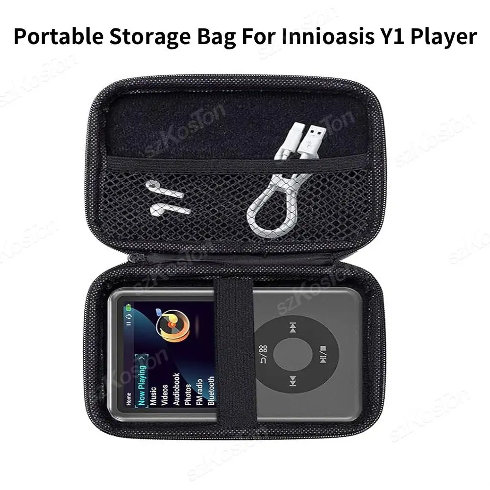 Innioasis Y1 MP3 플레이어와 호환되는 하드 쉘 운반 케이스 충격 방지 긁힘 방지 여행용 휴대용 보관 가방 썸네일 3