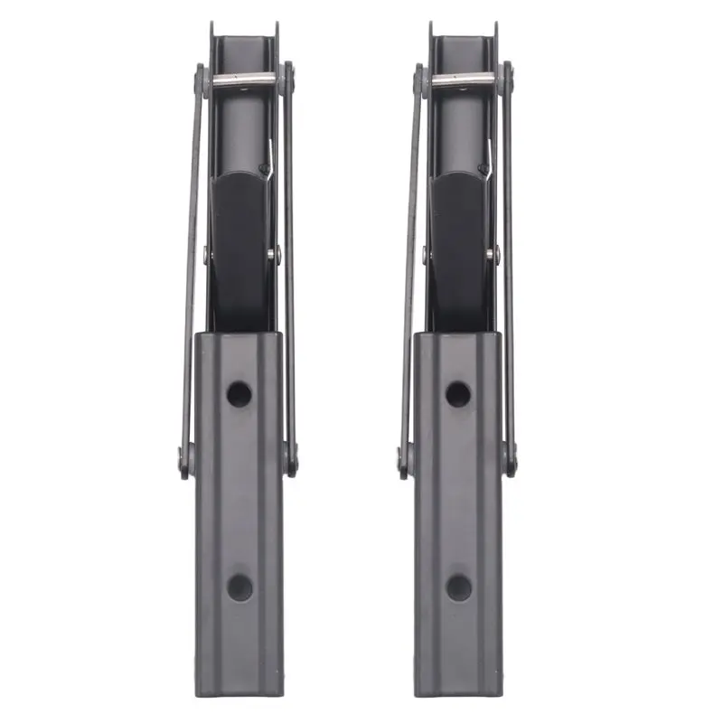 

A54P-2Piece Campervan Folding Bracket Table Shelf Motorhome Caravan Mini Folding Bracket Black Finish Stainless Steel