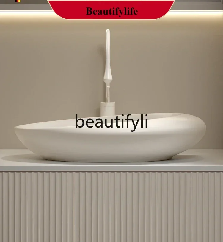 YL  Stage art washbasin special-shaped washbasin pool bathroom personalized washbasin oval
