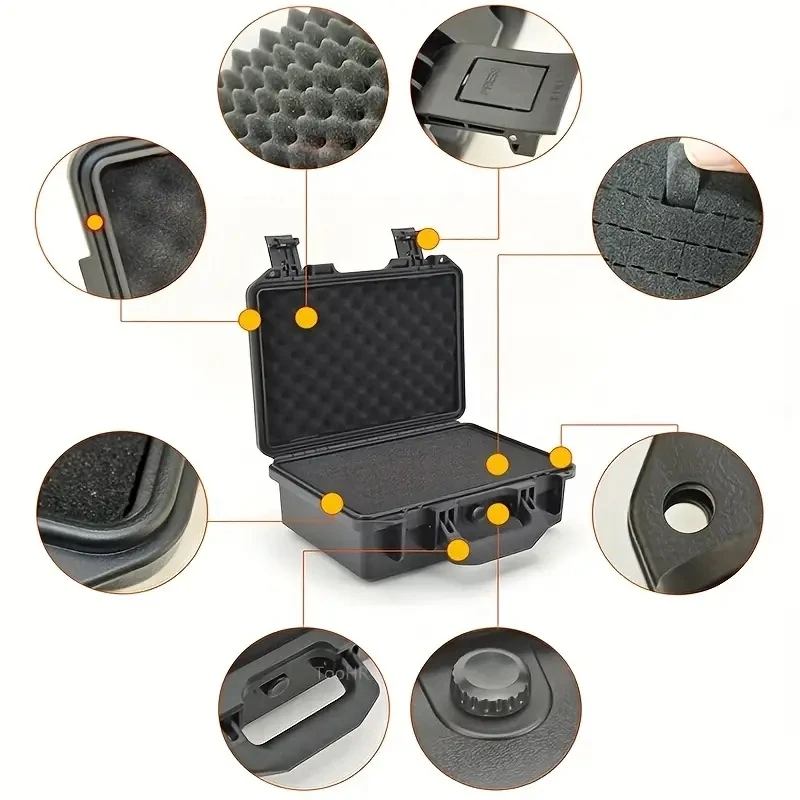 Waterproof Shockproof Tool Storage Case Perfect for Protect Camera, Tools & Instruments, Secure For Move