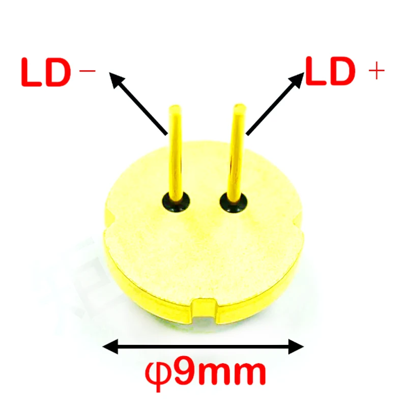 2pcs 520nm 1000mW Green 9.0mm TO5 1W Laser Diode LD GH05C01B9G