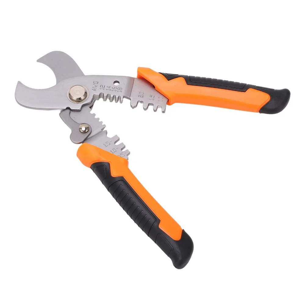 

Convenient Stainless Steel Wire Stripper 6.9in Length Cable Cutter Stripping Tool Household Wiring